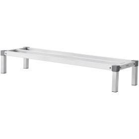 VEVOR Aluminum Dunnage Rack, 48' x 14' Commercial Food Floor Rack, 8' Off the Floor, 1000 lbs Capacity All-Welded Aluminum Storage Rack